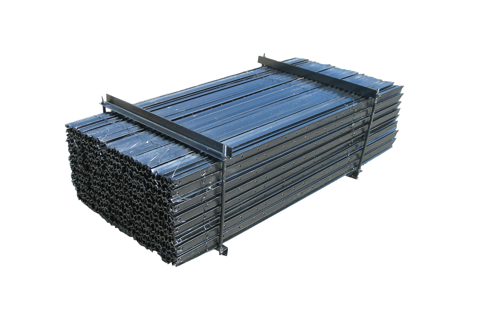 STAR STEEL PICKETS GALVANISED & BLACK BITUMEN